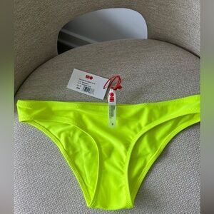 Solid & Stripe Neon Yellow Bikini Bottom